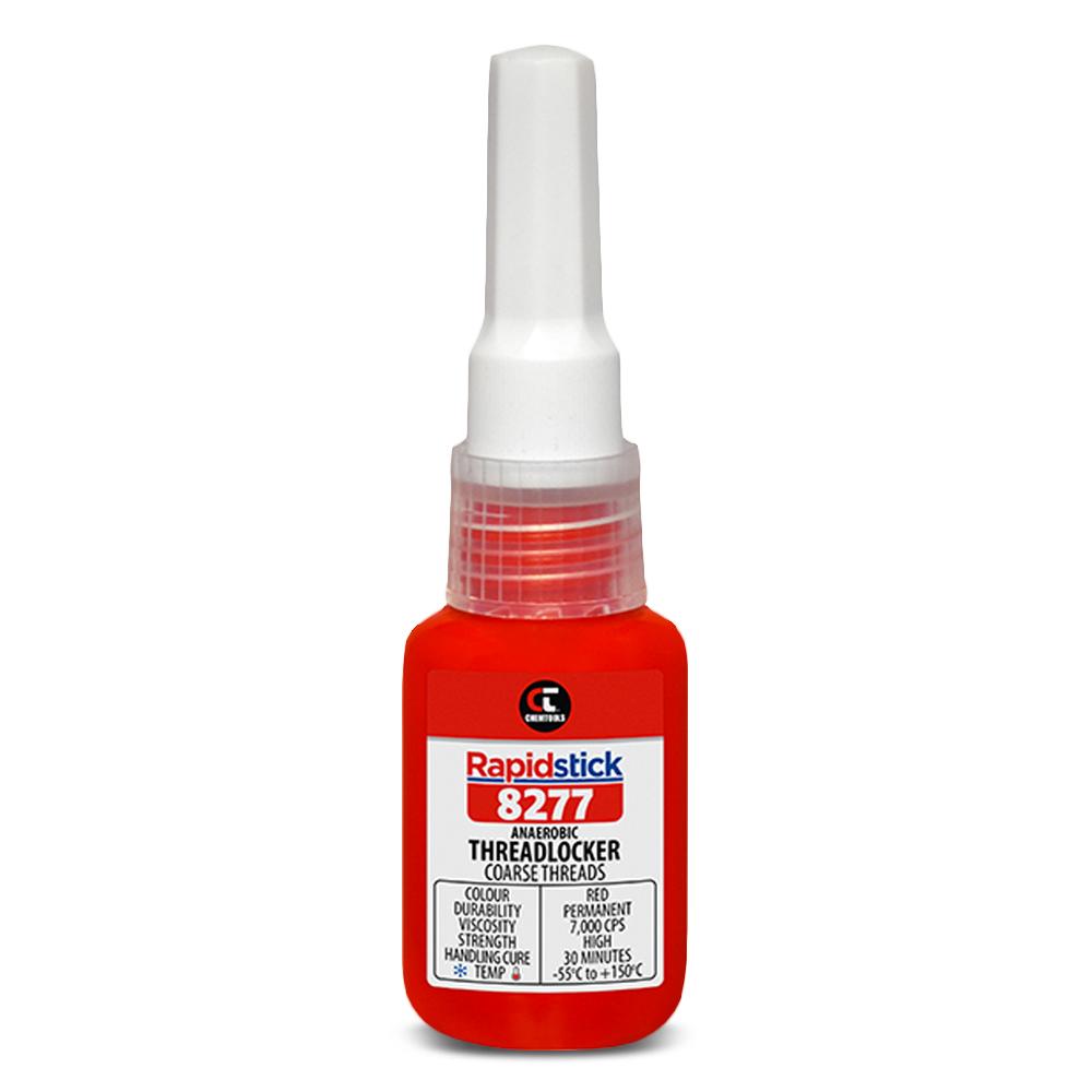 Chemtools 8277-10 10ml Rapidstick Threadlocker - Coarse Threads - Red
