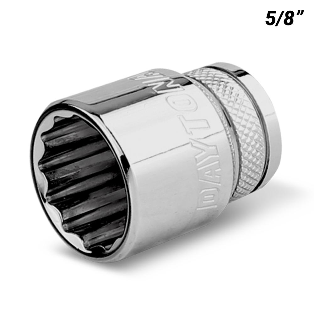 Daytona DI3858SS 3/8" Drive 12 Point 5/8" AF Imperial Socket