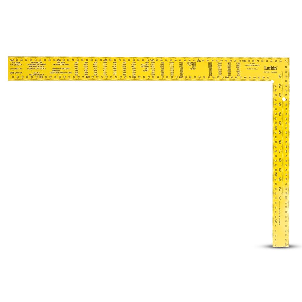 Lufkin LRS24 400 x 600mm Steel Thermo Bonded Graduation Square Rafter