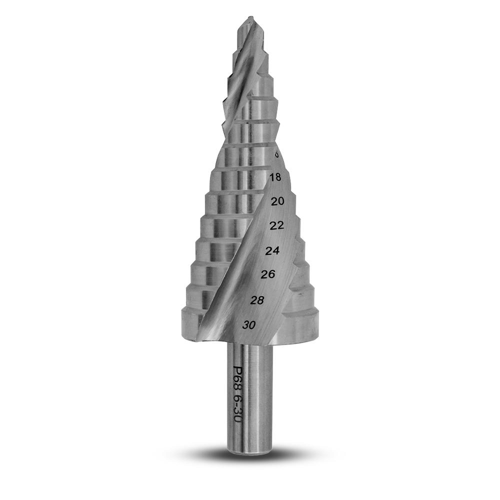 Makita P-69923 6mm-30mm Metric HSS-G Spiral 13 Step Drill Bit