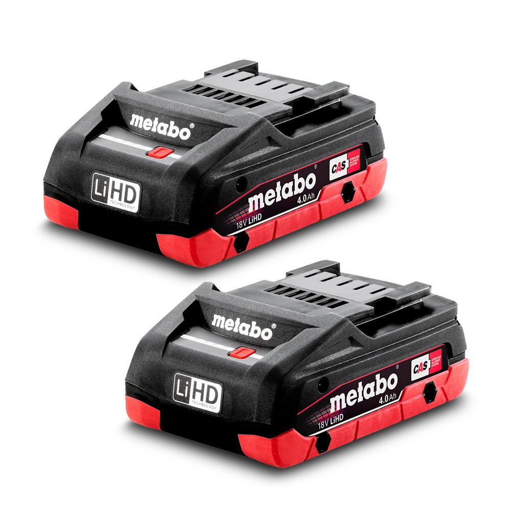 Metabo 4.0 LiHD TP (AU32102400) 18V 4.0Ah Li-ion Battery Twin Pack