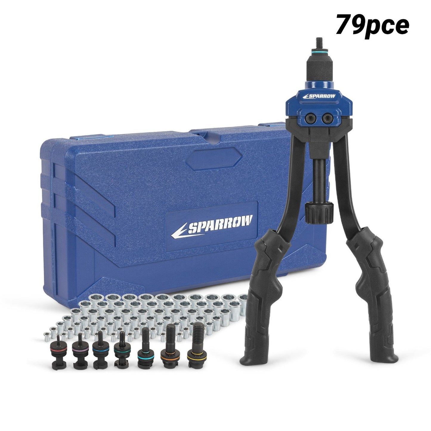 Sparrow SINRK14 79pce Heavy Duty 14" Industrial Riveter Nut Kit