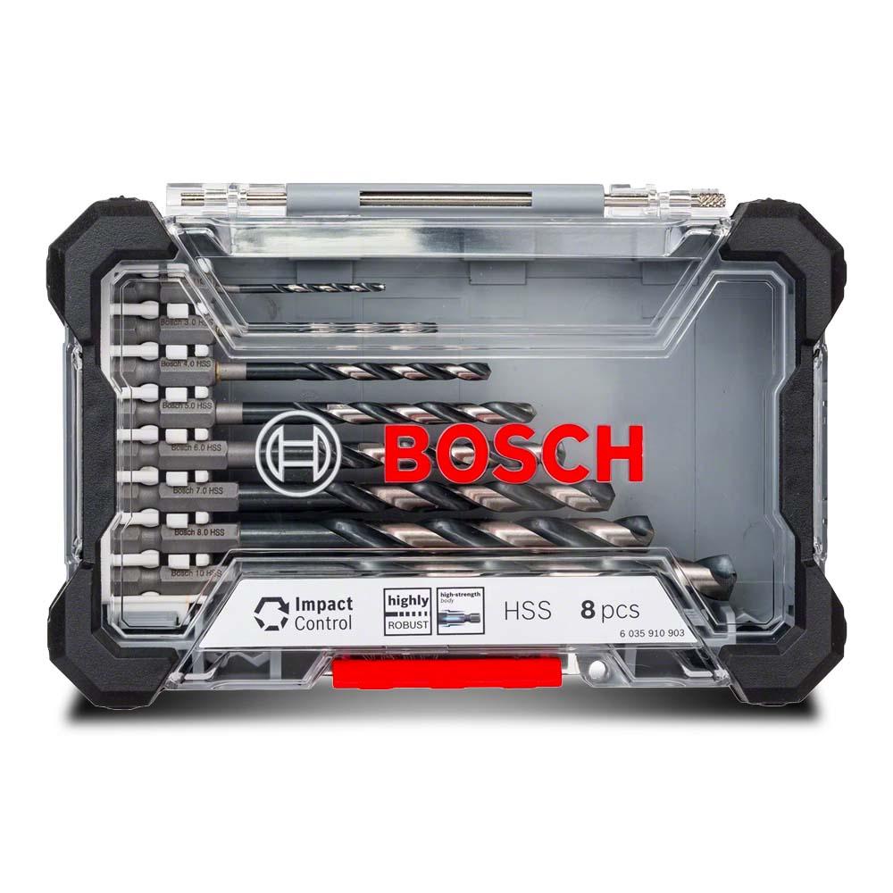 Bosch IMPACT CONTROL (2.608.577.146) 8pce 2mm-10mm 135° PointTeQ HSS Twist Drill Bit Set