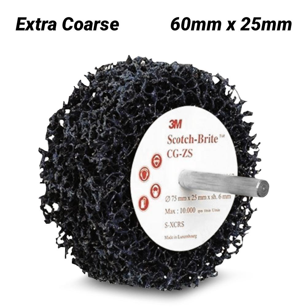 3M XC000702297 60mm x 25mm Scotch-Brite Extra Coarse Clean & Strip Spindle Disc