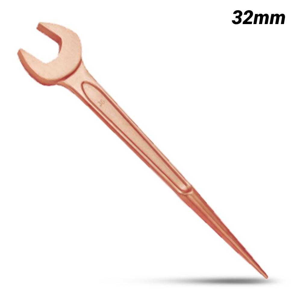 T&E Tools CB139-32 32mm (1.2") Copper Beryllium Open End Construction Podger Wrench