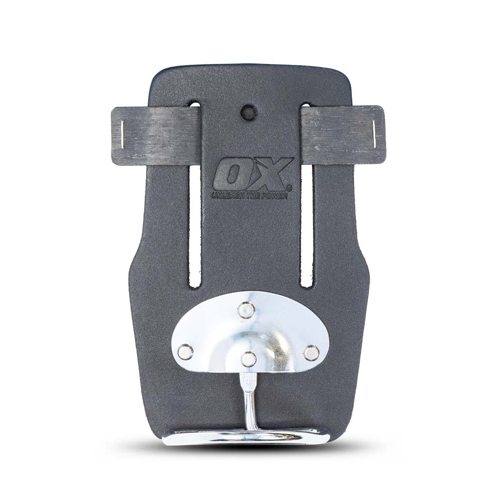 OX Tools OX-T265702 Heavy Duty Swivel Black Leather Hammer Holder