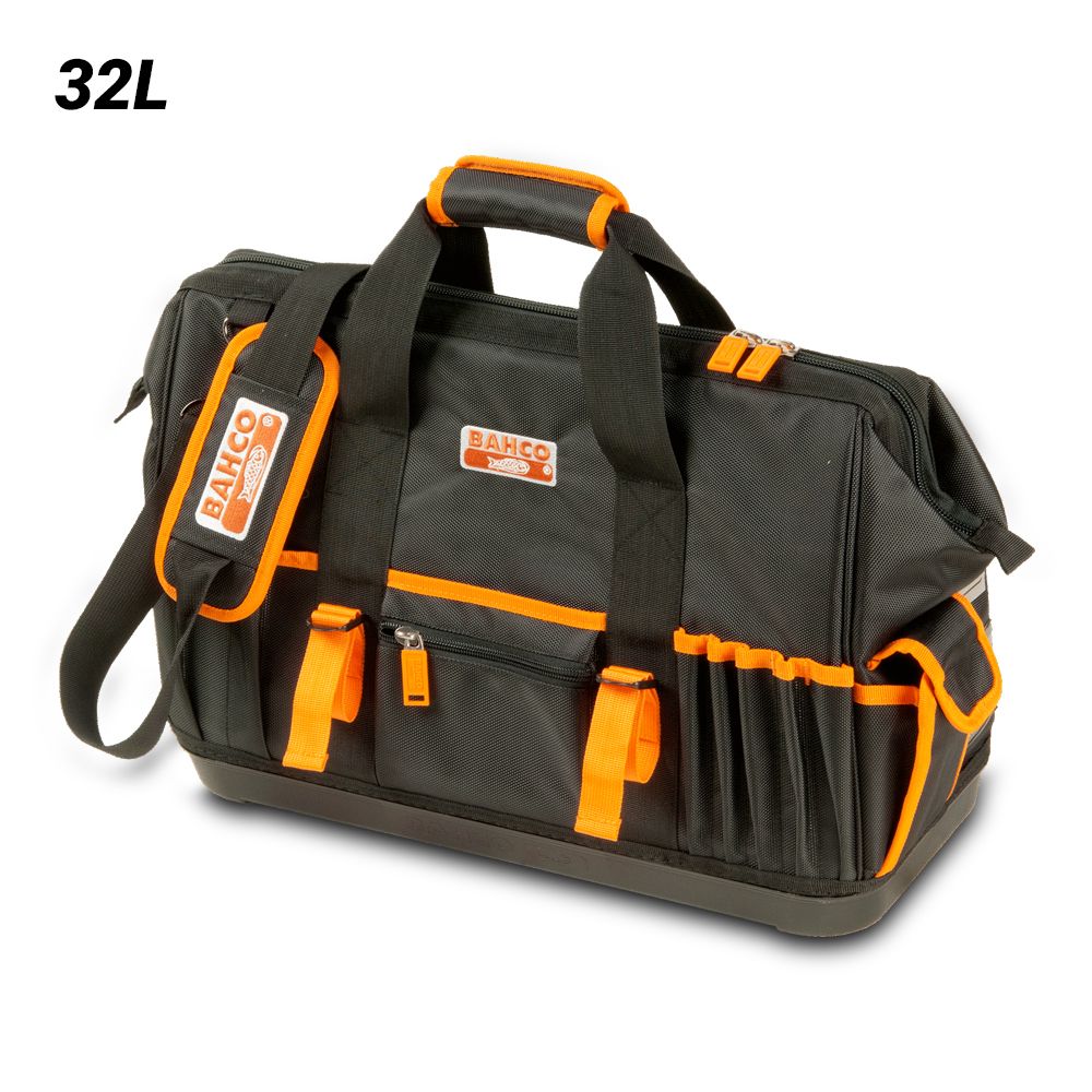 Bahco 4750FB2-19A 32L Closed Top Fabric Tool Bag with Rigid Base