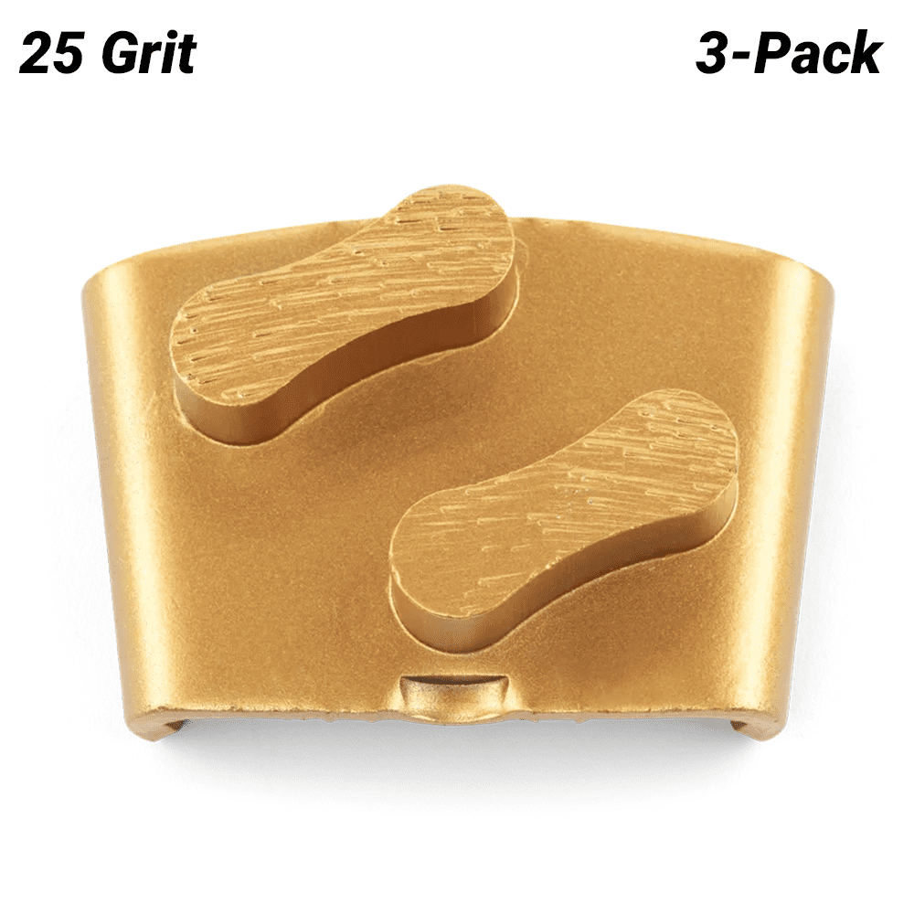 Husqvarna 546332401 3-Pack VARI-GRIND EZ M 25 Grit Double Sided Grinding Shoe - Medium Concrete
