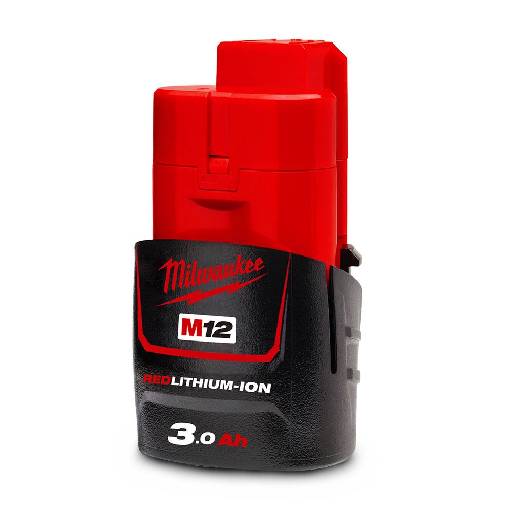 Milwaukee M12B3 12V 3.0Ah Li-ion Cordless REDLITHIUM Battery