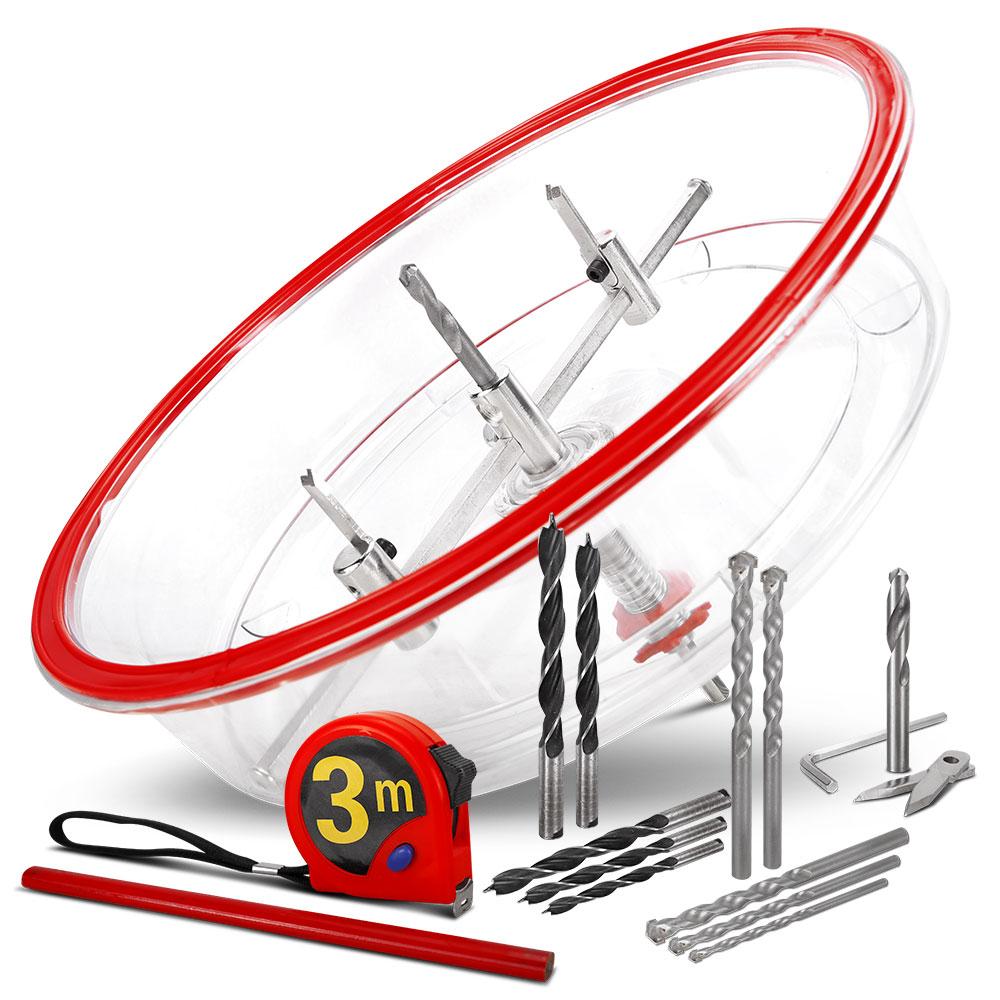 Techsmart THC300 40mm - 300mm Adjustable Circle Hole Cutter