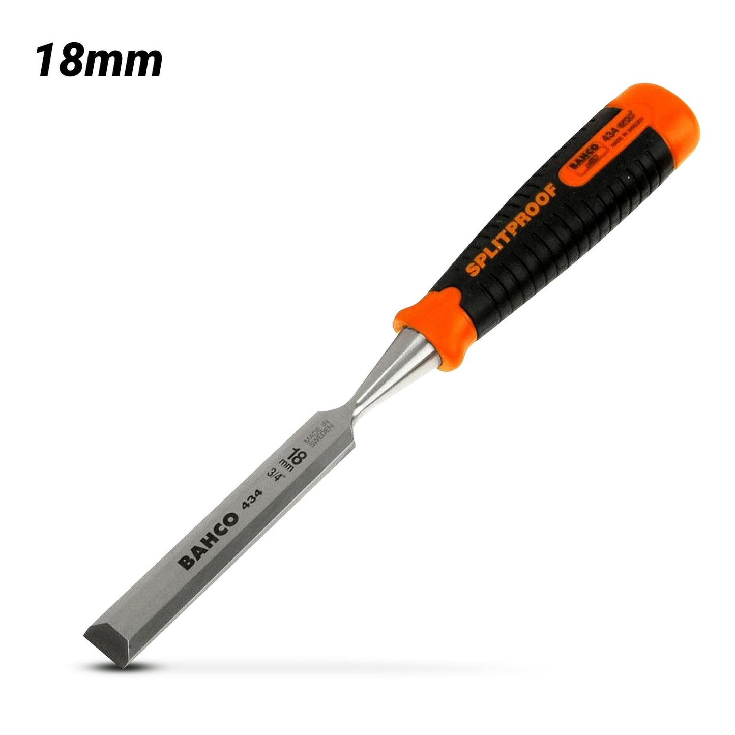 Bahco 434-18 18mm 434 Series SplitProof Bevel Edge Chisel