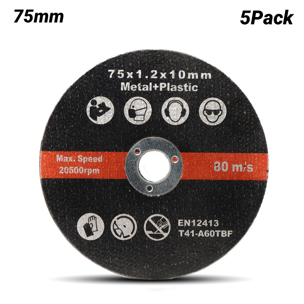 Daytona DMCB5 5pce 75mm x 10mm x 1.2mm Metal Cutting Disc