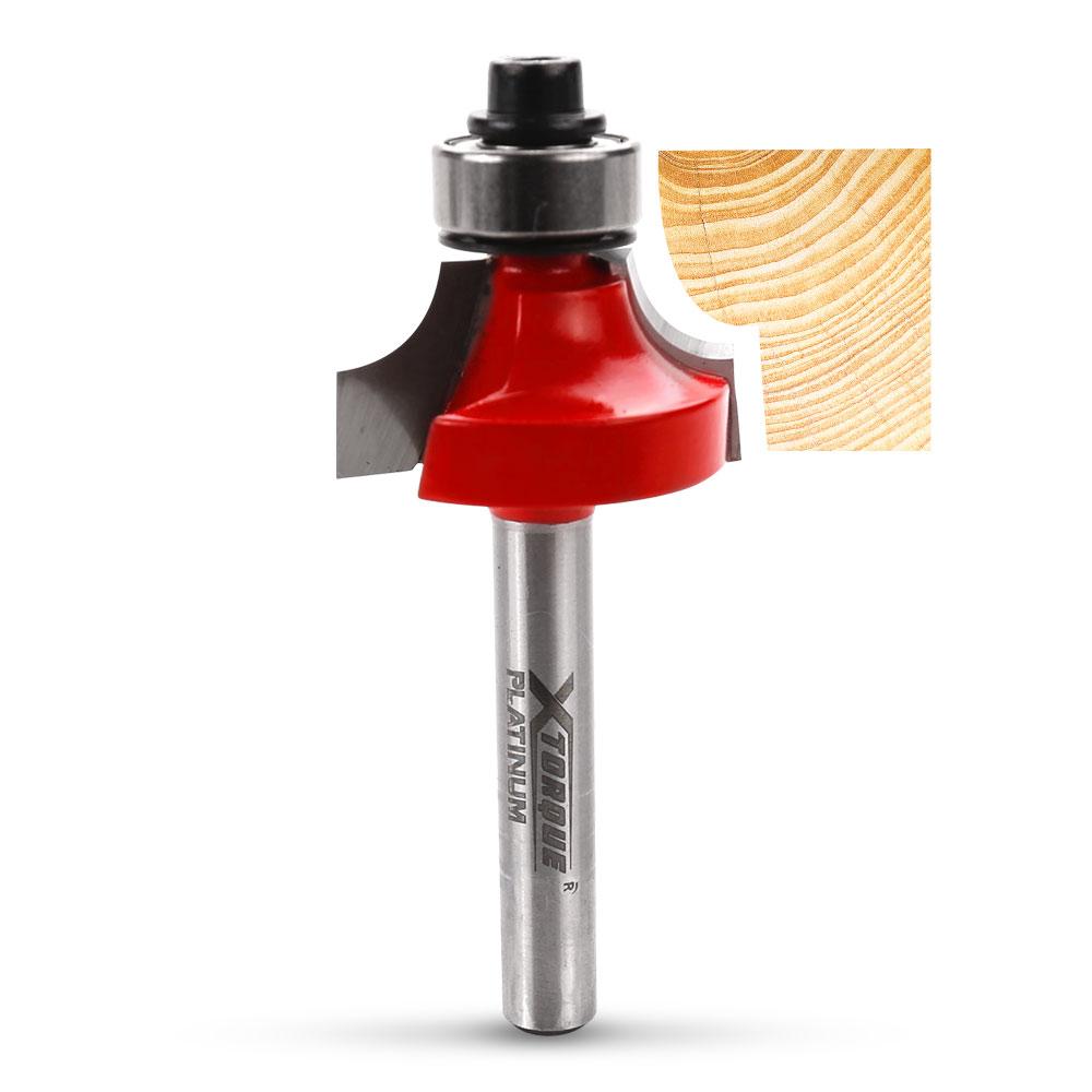 Xtorque XP8RO Platinum 8mm Radius Rounding Over 1/4" Shank Router Bit