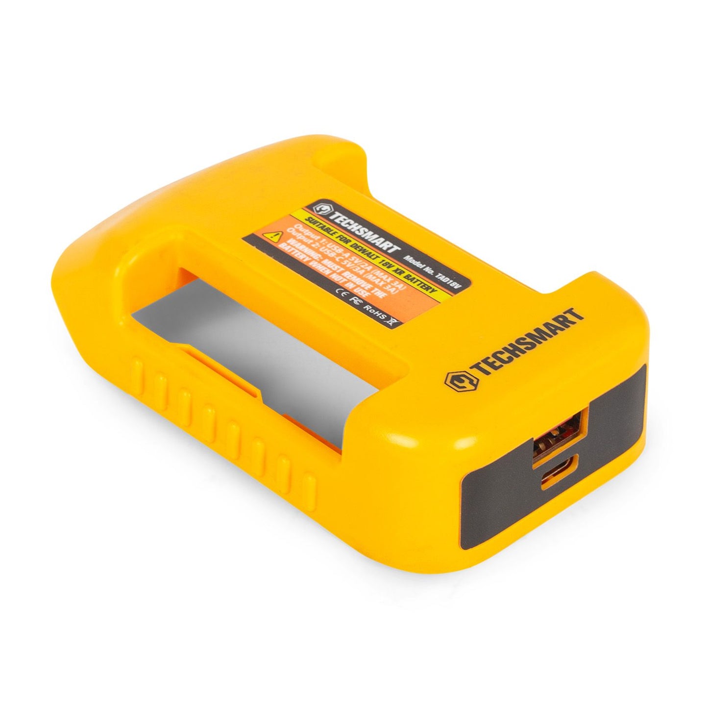Techsmart TAD18V USB Charging Battery Adaptor Suits 18V XR Dewalt Batteries