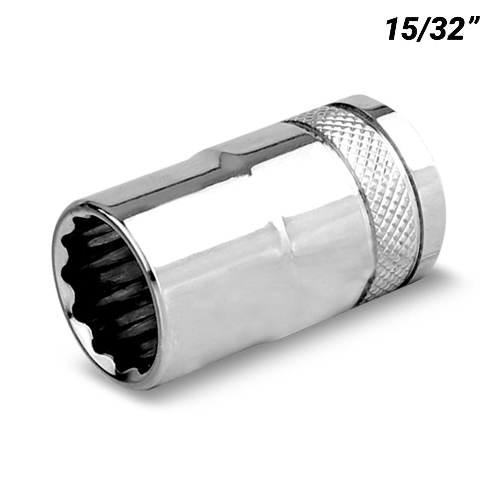 Daytona DI121532SS 1/2" Drive 12 Point 15/32" AF Imperial Socket