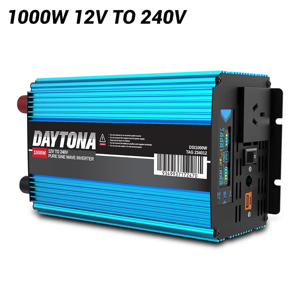 Daytona DSI1000W 1000W 12V to 240V Pure Sine Wave Inverter