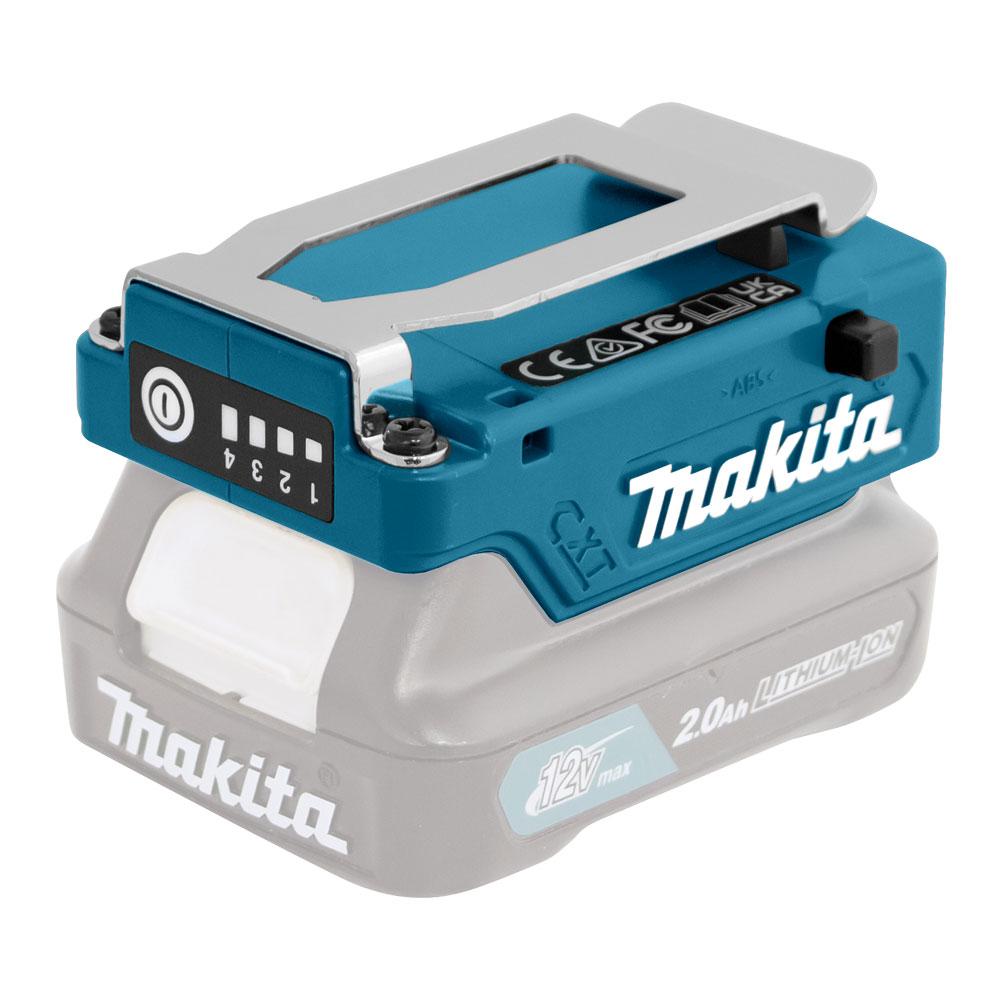 Makita KIT-TD00000110 12V Max Li-Ion CXT Battery Adaptor / Battery Holder Suit Heated Jacket with USB Port - Skin Only
