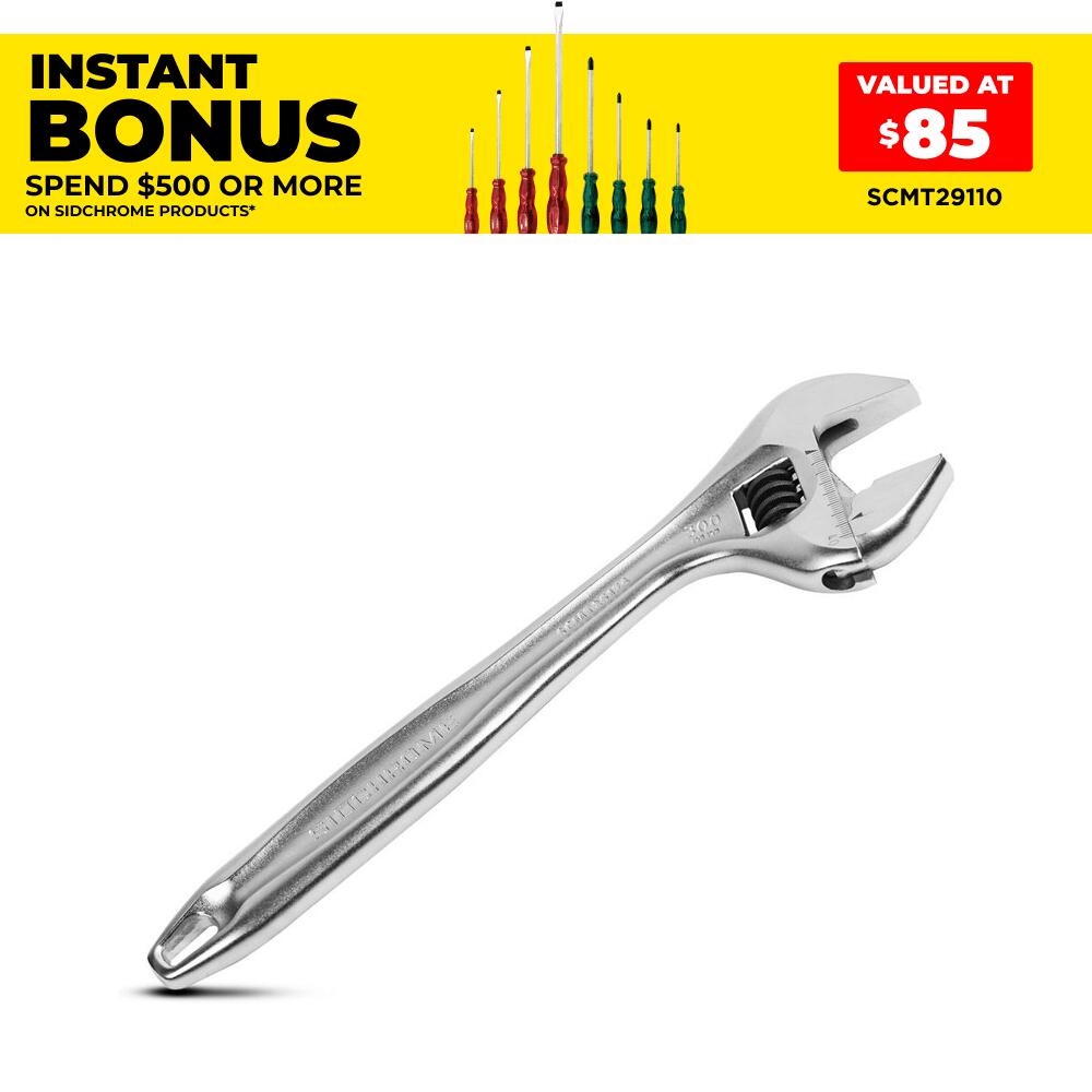 Sidchrome SCMT25174 300mm Chrome Quick Adjustable Wrench