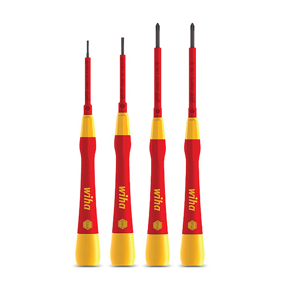 Wiha 44847 4pce 1000V PicoFinish VDE Insulated Screwdriver Set