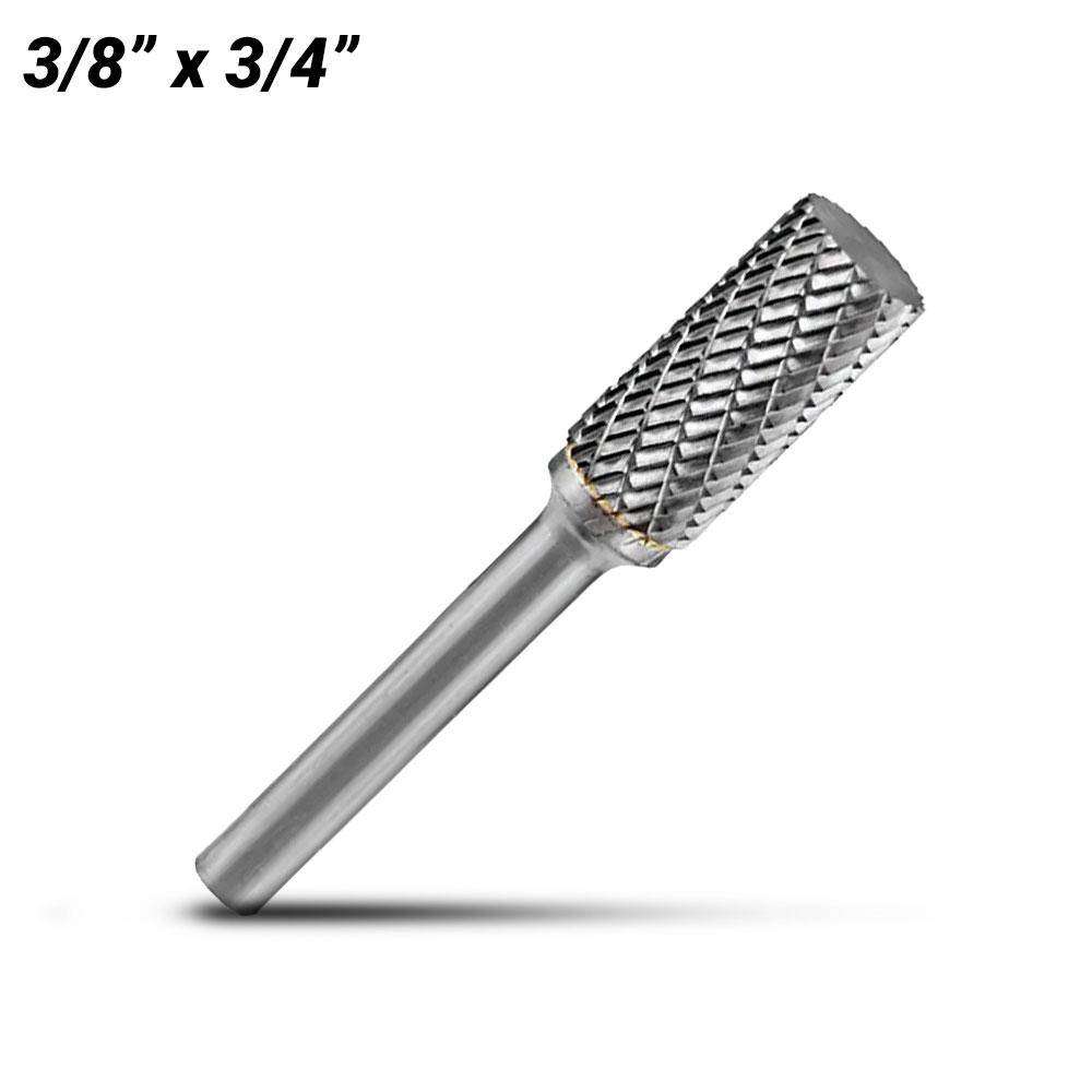 Holemaker CB-SA3 3/8" x 3/4" Cylindrical Square Carbide Burr
