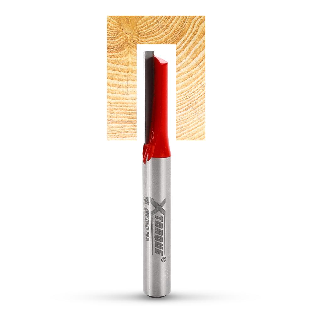 Xtorque XP614 Platinum 6mm Straight Single Flute 1/4" Shank Router Bit