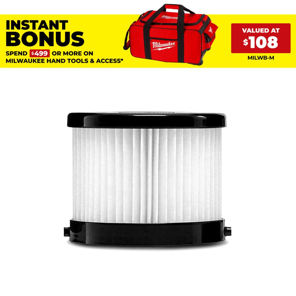 Milwaukee 016058002004 HEPA Dry Filter Set to suit 18V Compact Vacuum M18CV-0