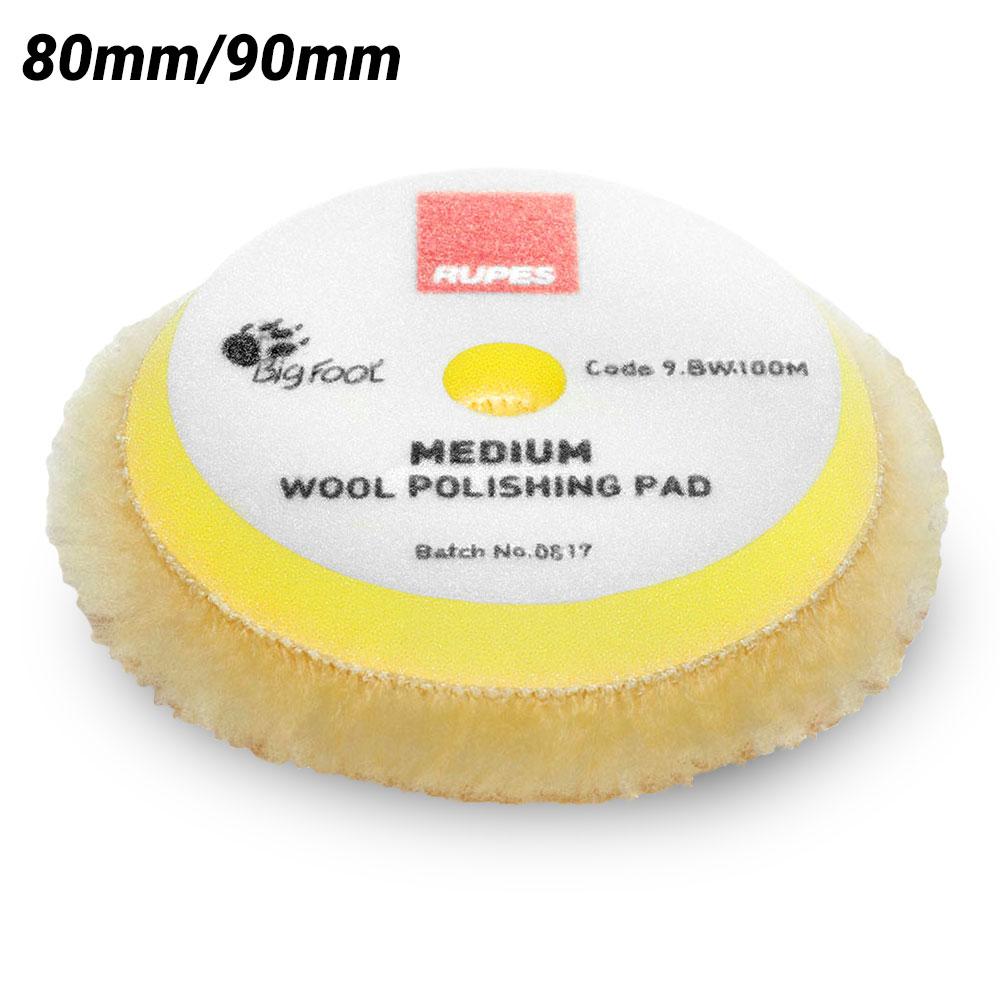 Rupes 9.BW100M/1 80/90mm Big Foot Yellow Medium Wool Polishing Pad