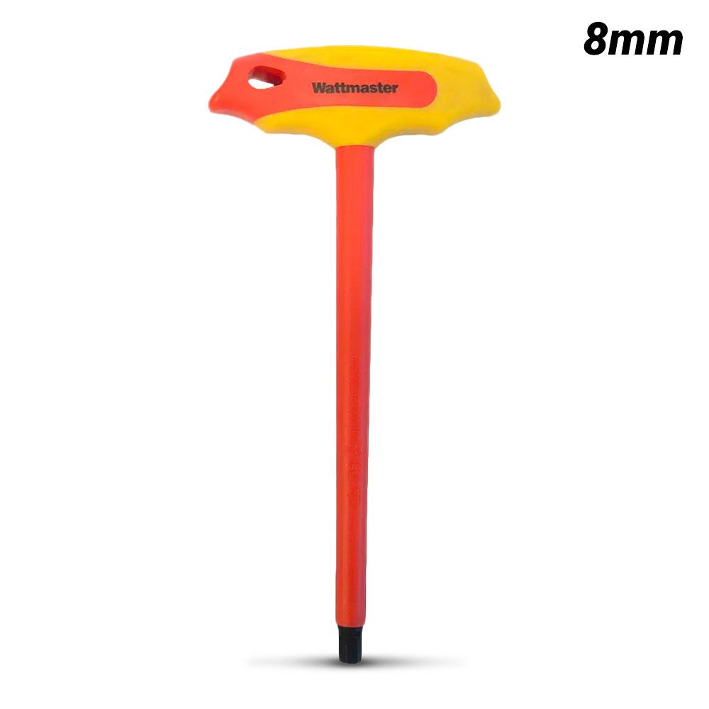Wattmaster WATTHEXKEY8.0 8mm VDE T-Handle Hex Key Wrench