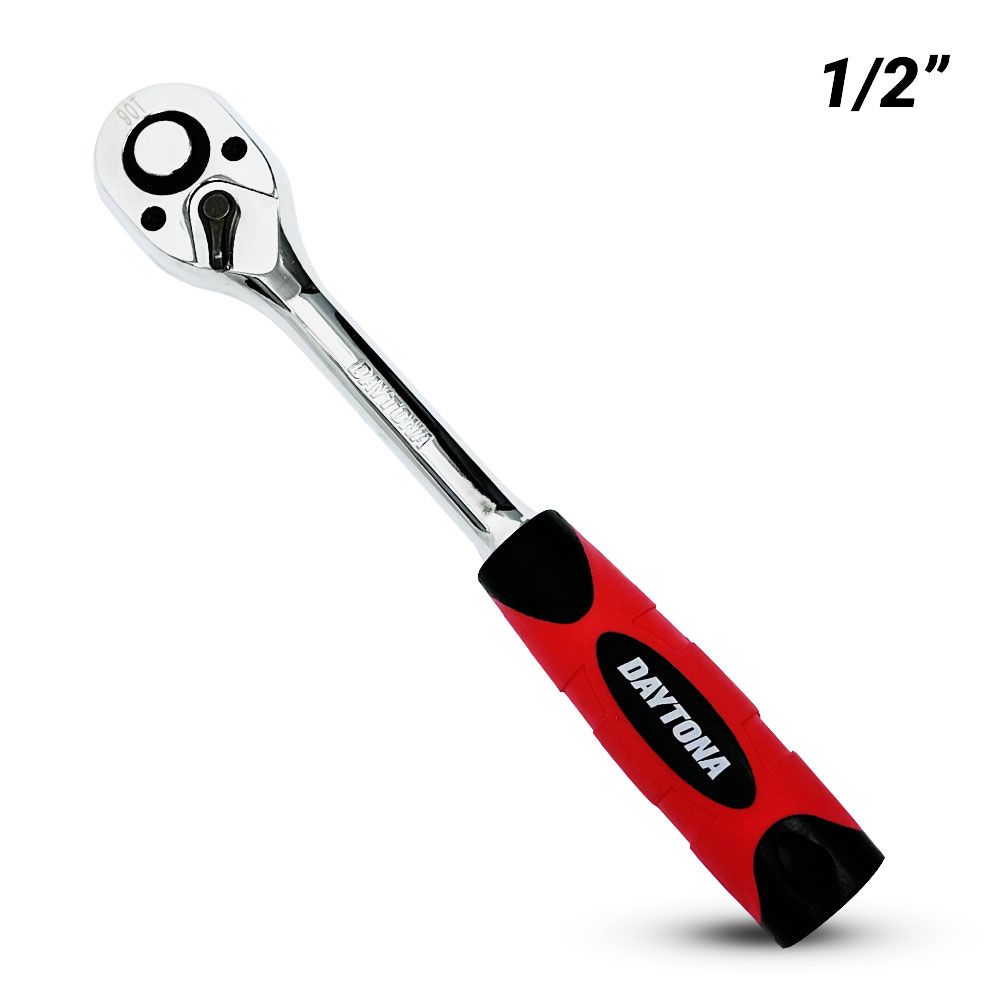 Daytona D12RH90SG 1/2" Drive 90T Reversible Ratchet with Soft Grip