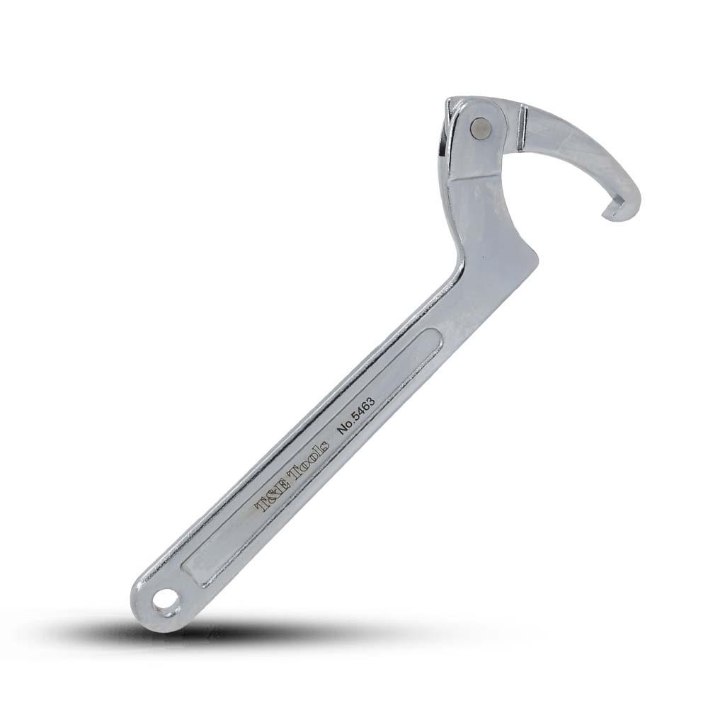 T&E Tools 5463 114mm - 160mm Adjustable C-Hook Wrench