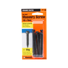 Ramset 14g x 70mm Black Ankascrew - 10 Pack