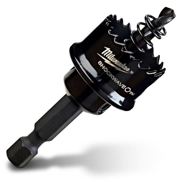 MILWAUKEE 22mm (7/8inch) 1/4-Hex Shank Bi-Metal Sheetmetal Holesaw - SHOCKWAVE 49569810