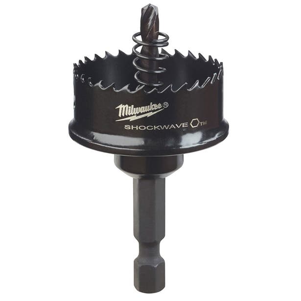 MILWAUKEE 32mm (1.1/4inch) 1/4-Hex Shank Bi-Metal Sheetmetal Holesaw - SHOCKWAVE 49569825
