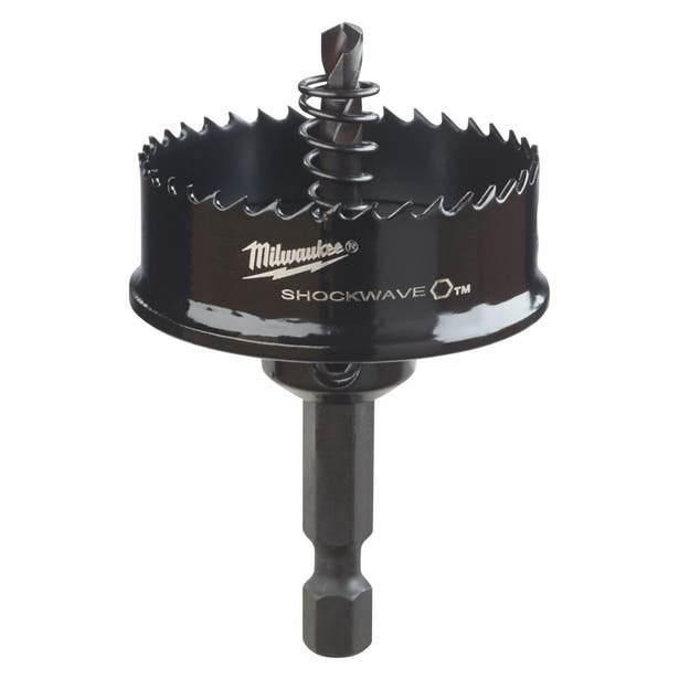 MILWAUKEE 38mm (1.1/2inch) 1/4-Hex Shank Bi-Metal Sheetmetal Holesaw - SHOCKWAVE 49569835