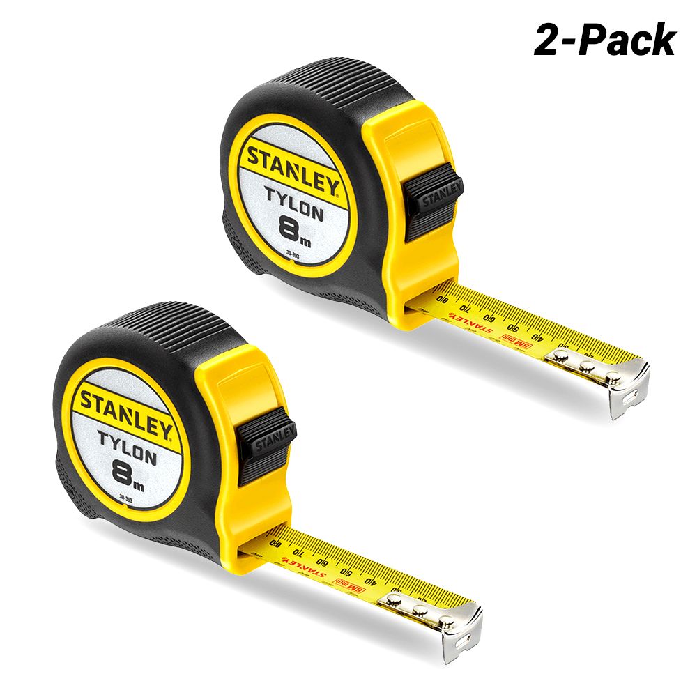 Stanley STHT37267-3 2-Pack 8m Tylon Measuring Tape