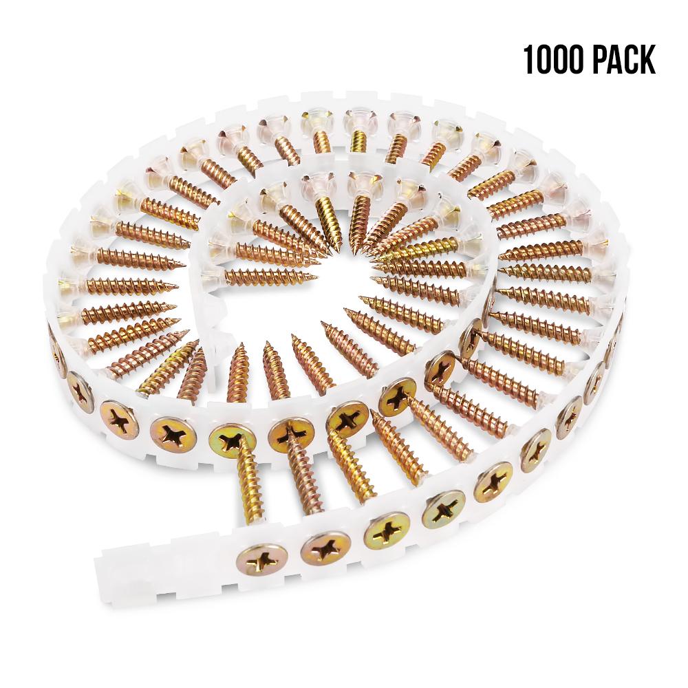 Xtorque XFH25 6G - 17TPI x 25mm Collated Fine Thread Screws - 1000pcs
