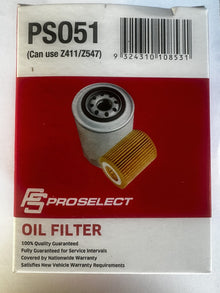 Pro Select PS051 Spin-On Oil Filter Equivalent To Ryco Z411 / Z547