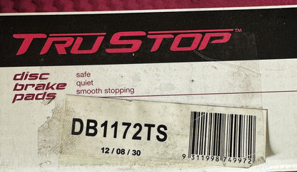 Tru Stop Brake Pads Set DB1172TS. Honda Accord 1989-1998. Honda Ascot, Isuzu Ask