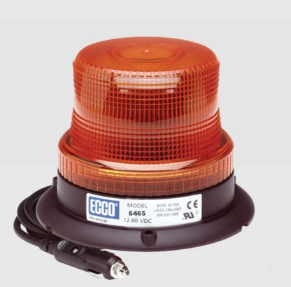 Ecco Amber LED Emergency Beacon 12-80V Magnetic Mount 6465A-MG