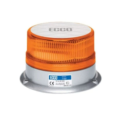 Ecco Amber LED Beacon 12/24V Permanent Mount 7160A