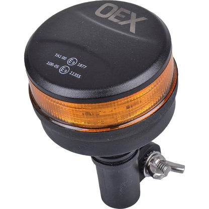 OEX Slimline Amber LED Beacon DIN Pole Mount Class 1 ACX2369