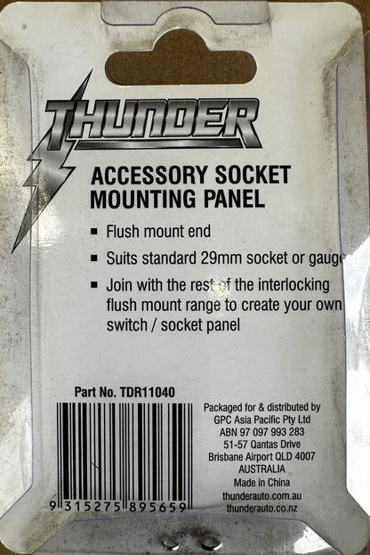 Thunder Accessory Socket Mounting Panel TDR11040