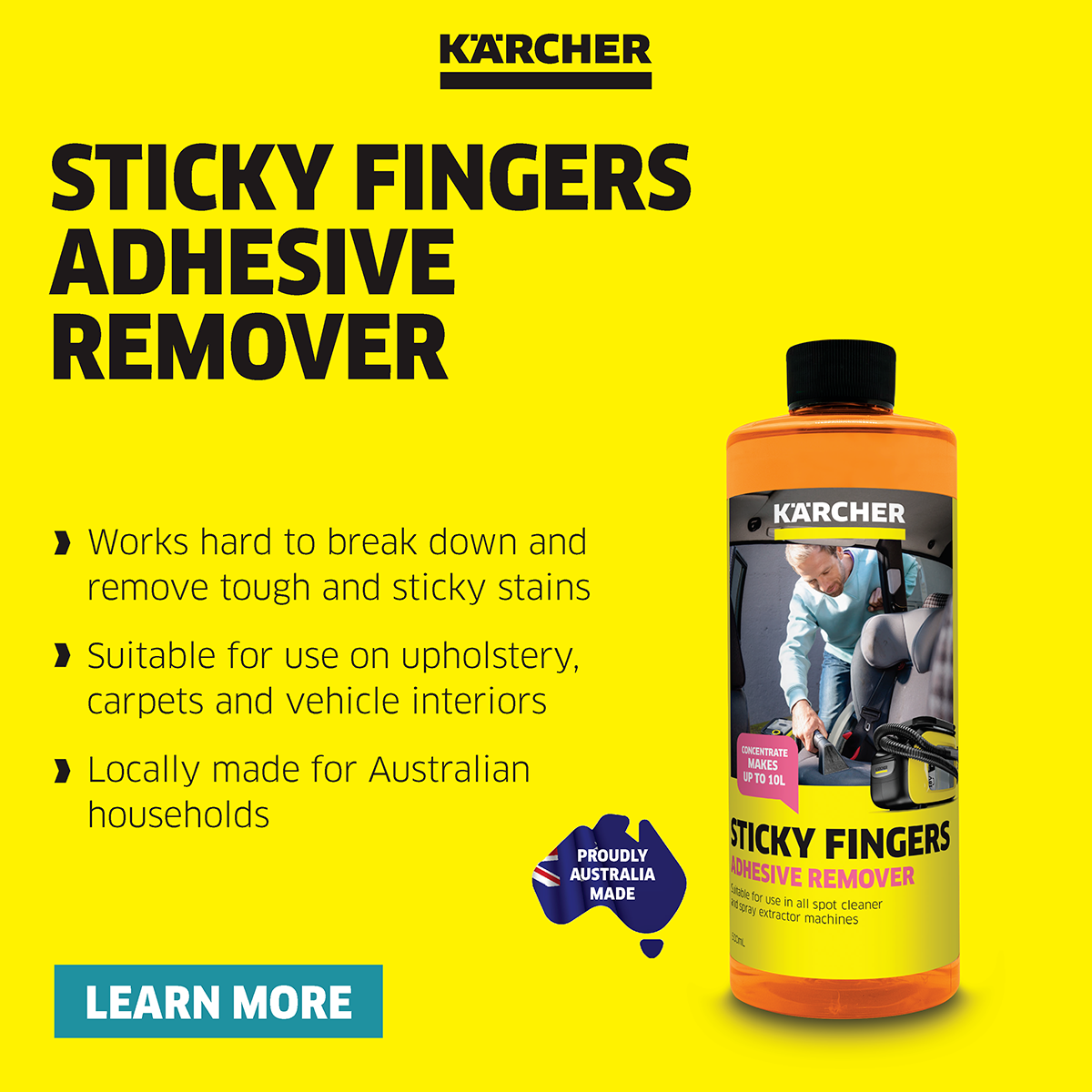 Kärcher Sticky Fingers Adhesive Remover Concentrate 500ml 9.507-908.0