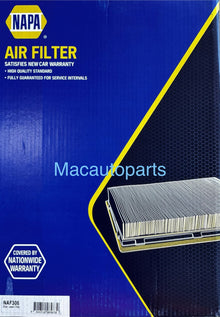 NAPA Air Filter NAF306 Equivalent To Ryco A1758 / Proselect PSA306