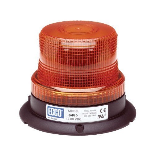 Ecco Amber LED Beacon 12-80V Permanent Mount 6465A
