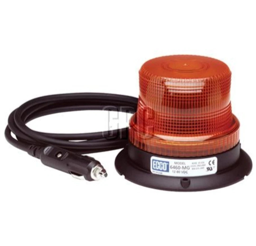 Ecco Amber LED Emergency Beacon 12-80V Magnetic Mount 6465A-MG
