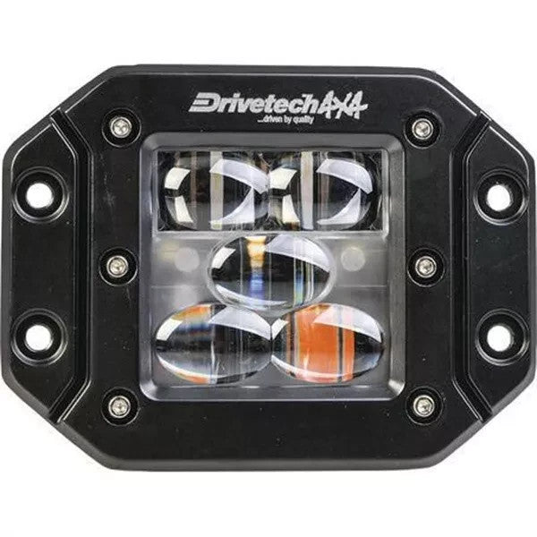 Drivetech 4x4 Flush Mount Park & Indicator Light 12/24V DT-LEDFMFPI