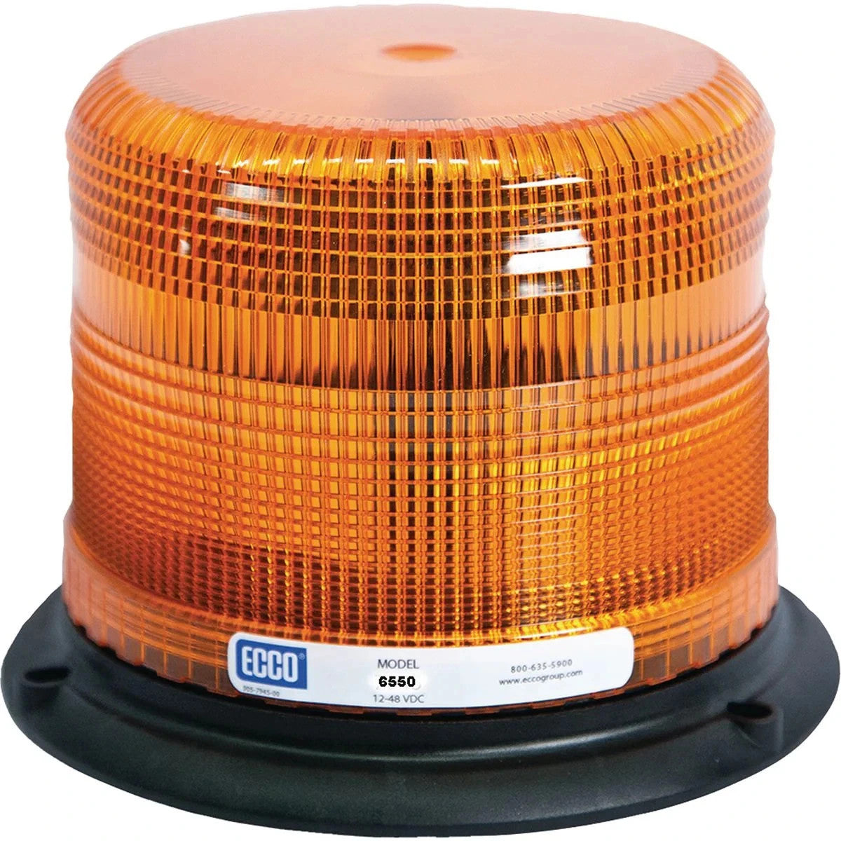 Ecco Amber Strobe Light 360 Degree 12-48V 6550A