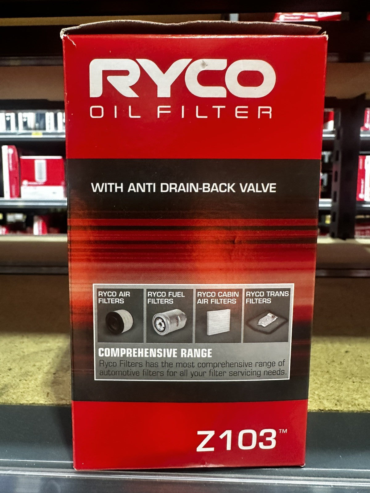 RYCO Z103 Heavy Duty Spin-On Oil Filter Massey Ferguson / Perkins