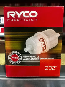 RYCO Z92 Inline Fuel Filter Holden Commodore / Gemini / Camira / Magna / Mitsubishi Pajero